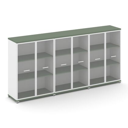 Концепт Шкаф 3 широкие секции 3 ниши 2500x420x1186, Основной цвет: Кобо/Белый Бриллиант/Металл Белый/прозрачный, Ширина: 2500, Высота: 1186, Глубина: 420, Максимальная ширина: 2500, Максимальная глубина: 420, Максимальная высота: 1186, Объем: 0,246, Бренд: РИВА ОООpost-test