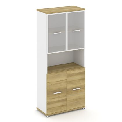 Концепт Шкаф 1 широкая секция 5 ниш 836x420x1922, Основной цвет: Дуб Винченцо/Белый Бриллиант/Металл Белый/Сатин, Ширина: 836, Высота: 1922, Глубина: 420, Максимальная ширина: 836, Максимальная глубина: 420, Максимальная высота: 1922, Объем: 0,102, Бренд: РИВА ОООpost-test