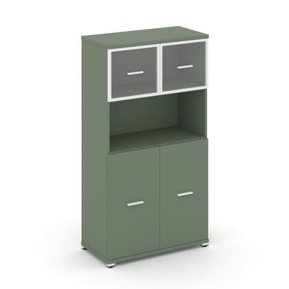 Концепт Шкаф 1 широкая секция 4 ниши 836x420x1554, Основной цвет: Кобо/Металл Белый/Прозрачный, Ширина: 836, Высота: 1554, Глубина: 420, Максимальная ширина: 836, Максимальная глубина: 420, Максимальная высота: 1554, Объем: 0,105, Бренд: РИВА ОООpost-test