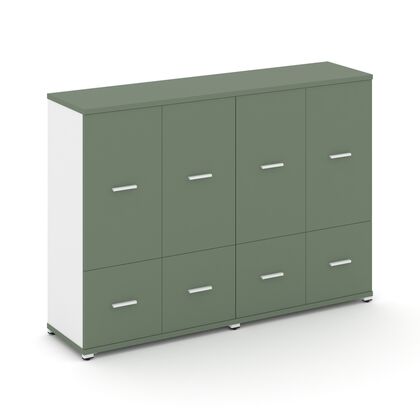 Концепт Шкаф 2 широкие секции 3 ниши 1668x420x1186, Основной цвет: Кобо/Белый Бриллиант/Металл Белый, Ширина: 1668, Высота: 1186, Глубина: 420, Максимальная ширина: 1668, Максимальная глубина: 420, Максимальная высота: 1186, Объем: 0,157, Бренд: РИВА ОООpost-test