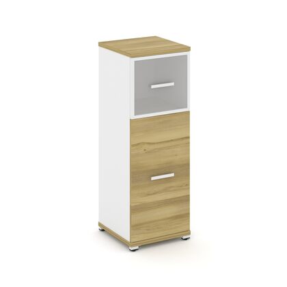 Концепт Шкаф 1 узкая секция 3 ниши 420x420x1186, Основной цвет: Дуб Винченцо/Белый Бриллиант/Металл Белый/Сатин, Ширина: 420, Высота: 1186, Глубина: 420, Максимальная ширина: 420, Максимальная глубина: 420, Максимальная высота: 1186, Объем: 0,055, Бренд: РИВА ОООpost-test
