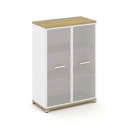 Концепт Шкаф 1 широкая секция 3 ниши 836x420x1186, Основной цвет: Дуб Винченцо/Белый Бриллиант/Металл Белый/Сатин, Ширина: 836, Высота: 1186, Глубина: 420, Максимальная ширина: 836, Максимальная глубина: 420, Максимальная высота: 1186, Объем: 0,08, Бренд: РИВА ОООpost-test