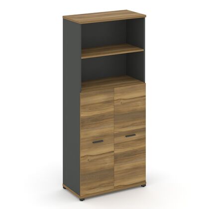 Концепт Шкаф 1 широкая секция, 5 ниш 836x420x1922, Основной цвет: Сандал Янтарный/Антрацит/Металл Антрацит, Ширина: 836, Высота: 1922, Глубина: 420, Максимальная ширина: 836, Максимальная глубина: 420, Максимальная высота: 1922, Объем: 0,093, Бренд: РИВА ОООpost-test