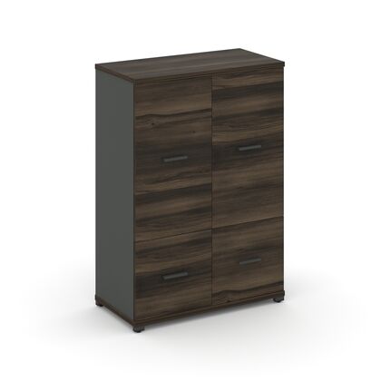 Концепт Шкаф 1 широкая секция, 3 ниши 836x420x1186, Основной цвет: Дуб Мали/Антрацит/Металл Антрацит, Ширина: 836, Высота: 1186, Глубина: 420, Максимальная ширина: 836, Максимальная глубина: 420, Максимальная высота: 1186, Объем: 0,085, Бренд: РИВА ОООpost-test