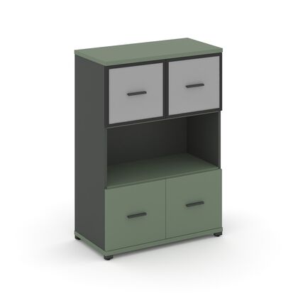 Концепт Шкаф 1 широкая секция, 3 ниши 836x420x1186, Основной цвет: Кобо/Антрацит/Металл Антрацит/Сатин, Ширина: 836, Высота: 1186, Глубина: 420, Максимальная ширина: 836, Максимальная глубина: 420, Максимальная высота: 1186, Объем: 0,082, Бренд: РИВА ОООpost-test