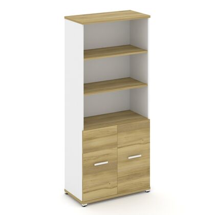 Концепт Шкаф 1 широкая секция 5 ниш 836x420x1922, Основной цвет: Дуб Винченцо/Белый Бриллиант/Металл Белый, Ширина: 836, Высота: 1922, Глубина: 420, Максимальная ширина: 836, Максимальная глубина: 420, Максимальная высота: 1922, Объем: 0,087, Бренд: РИВА ОООpost-test