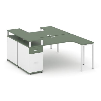 Концепт Рабочая станция 2000x1180x917, Основной цвет: Кобо/Белый Бриллиант/Металл Белый, Ширина: 2000, Высота: 917, Глубина: 1180, Максимальная ширина: 2000, Максимальная глубина: 1180, Максимальная высота: 917, Объем: 0,495, Бренд: РИВА ОООpost-test