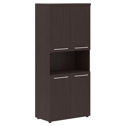 АЛЬТО/ALTO Шкаф с 2-мя комплектами глухих малых дверей и топом 850х456х1969, Основной цвет: Венге Магия, Ширина: 850, Высота: 1969, Глубина: 456, Вес: 75,2, Объем: 0,157, Бренд: ТАЙПИТ-МК ООО, Артикул для сайта: AHC 85.4post-test