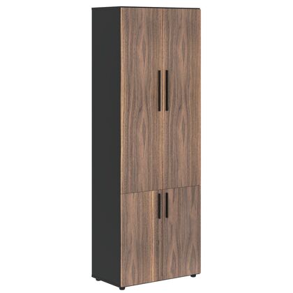 Шкаф высокий широкий VELION VENEER 800x430x2253, Основной цвет: Американский орех/Яшма черный, Ширина: 430, Высота: 2253, Глубина: 800, Вес: 121, Объем: 0,197, Бренд: ТАЙПИТ-МК ООО, Артикул для сайта: VRHCS 80.3post-test