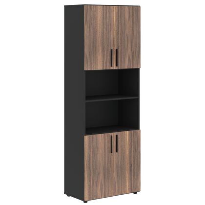 Шкаф высокий широкий VELION VENEER 800x430x2253, Основной цвет: Американский орех/Яшма черный, Ширина: 800, Высота: 2253, Глубина: 430, Вес: 128,6, Объем: 0,182, Бренд: ТАЙПИТ-МК ООО, Артикул для сайта: VRHCS 80.4post-test