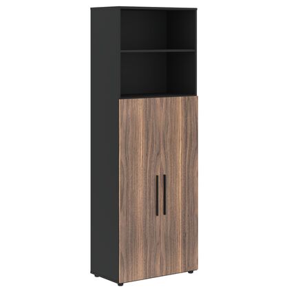 Шкаф высокий широкий VELION VENEER 800x430x2253, Основной цвет: Американский орех/Яшма черный, Ширина: 430, Высота: 2253, Глубина: 800, Вес: 100,2, Объем: 0,181, Бренд: ТАЙПИТ-МК ООО, Артикул для сайта: VRHCS 80.6post-test