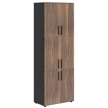 Шкаф высокий широкий VELION VENEER 800x430x2253, Основной цвет: Американский орех/Яшма черный, Ширина: 430, Высота: 2253, Глубина: 800, Вес: 149,4, Объем: 0,197, Бренд: ТАЙПИТ-МК ООО, Артикул для сайта: VRHCS 80.8post-test