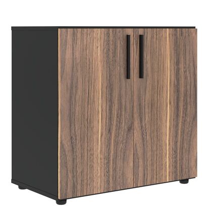 Шкаф низкий широкий VELION VENEER 800x430x781, Основной цвет: Американский орех/Яшма черный, Ширина: 430, Высота: 781, Глубина: 800, Вес: 53,8, Объем: 0,066, Бренд: ТАЙПИТ-МК ООО, Артикул для сайта: VRLCS 80.1post-test