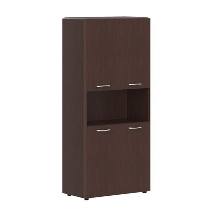 Шкаф с 2-мя комплектами глухих малых дверей и обвязкой DIONI 892x450x1950, Основной цвет: Венге Магия, Ширина: 450, Высота: 1950, Глубина: 892, Вес: 97,8, Объем: 0,187, Бренд: ТАЙПИТ-МК ООО, Артикул для сайта: DHC 85.4post-test