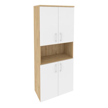 Оникс Шкаф высокий широкий 800x420x1977, Основной цвет: Тиквуд Светлый/Белый Бриллиант, Ширина: 800, Высота: 1977, Глубина: 420, Максимальная ширина: 800, Максимальная глубина: 420, Максимальная высота: 1977, Объем: 0,145, Бренд: РИВА ООО, Артикул для сайта: O.ST-1.5post-test