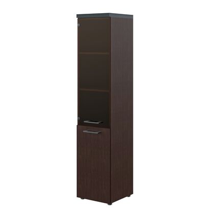 Шкаф колонка комбинированая с топом TORR 432x450x1968, Основной цвет: Венге Магия, Ширина: 432, Высота: 1968, Глубина: 450, Вес: 48, Объем: 0,127, Бренд: ТАЙПИТ-МК ООО, Артикул для сайта: THC 42.2(L)post-test