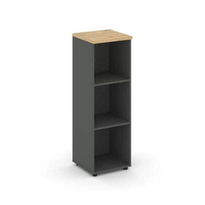 Стайл Проджект Стеллаж средний узкий 400x400x1203, Основной цвет: Антрацит NEW/Тиквуд Светлый, Ширина: 400, Высота: 1203, Глубина: 400, Максимальная ширина: 400, Максимальная глубина: 400, Максимальная высота: 1203, Объем: 0,026, Бренд: РИВА ООО, Артикул для сайта: SN.STU.E-200post-test