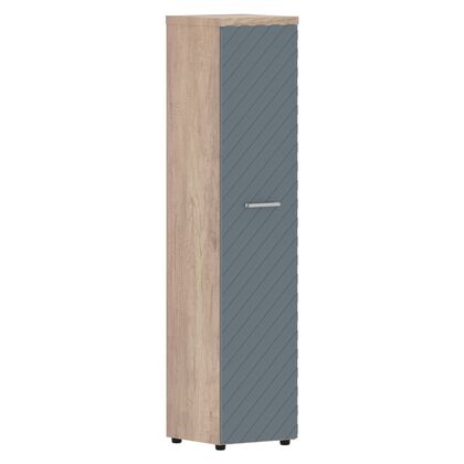 ТОРР ЛЮКС/TORR-LUX Шкаф колонка с глухой дверью и топом, правый 432х450х1968, Основной цвет: Серо-Голубой/Дуб Каньон Z, Ширина: 432, Высота: 1968, Глубина: 450, Вес: 52,9, Объем: 0,137, Бренд: ТАЙПИТ-МК ООО, Артикул для сайта: TLHC 42.1(R)post-test
