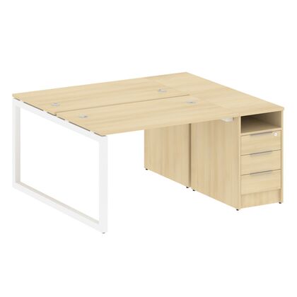 Метал Систем Куатро Рабочая станция с тумбой на О-образном м/к 1612x1475x750, Основной цвет: Акация Лорка/Металл Белый, Ширина: 1612, Высота: 750, Глубина: 1475, Максимальная ширина: 1612, Максимальная глубина: 1475, Максимальная высота: 750, Объем: 0,268, Бренд: РИВА ООО, Артикул для сайта: 50БО.РС-СТП-2.2post-test