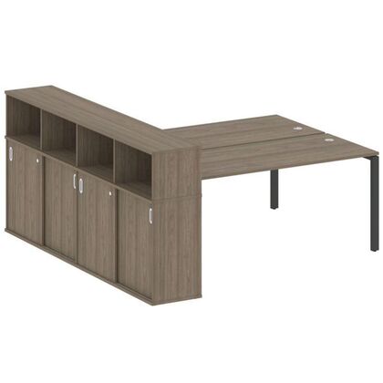 Метал Систем Рабочая станция с шкафом-купе на П-образном м/к 2210x2332x1098, Основной цвет: Вяз Благородный/Металл Антрацит, Ширина: 2210, Высота: 1098, Глубина: 2332, Максимальная ширина: 2210, Максимальная глубина: 2332, Максимальная высота: 1098, Объем: 0,479, Бренд: РИВА ООО, Артикул для сайта: БП.РС-СШК-4.5 Тpost-test