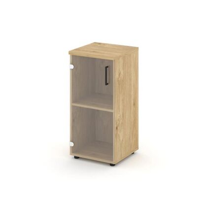 Стайл Проджект Шкаф низкий узкий 400x400x833, Основной цвет: Тиквуд Светлый/Прозрачный/Черный Ручки, Ширина: 400, Высота: 833, Глубина: 400, Максимальная ширина: 400, Максимальная глубина: 400, Максимальная высота: 833, Объем: 0,022, Бренд: РИВА ООО, Артикул для сайта: SN.STU.E-302(L)post-test