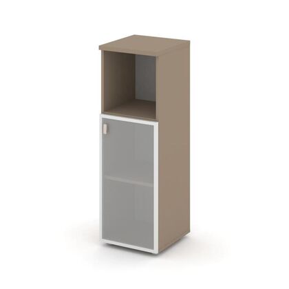 Эстетика Шкаф средний узкий правый 400x420x1207, Основной цвет: Латте/Сатин матовый, Ширина: 400, Высота: 1207, Глубина: 420, Максимальная ширина: 400, Максимальная глубина: 420, Максимальная высота: 1207, Объем: 0,044, Бренд: РИВА ООО, Артикул для сайта: ES.SU-2.2R (R)post-test