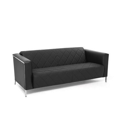 ВИСПО/VISPO Диван 2-местный 187x88xh68, Основной цвет: Черный/кожа, Ширина: 187, Высота: 68, Глубина: 88, Максимальная ширина: 187, Максимальная глубина: 88, Максимальная высота: 68, Вес: 56, Объем: 1,25, Бренд: ЦЕНТРЭКСИМ ООО, Артикул для сайта: VISPO 2 Polish Dakota black Dollaro 501 black stitpost-test