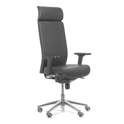 РОНАН Ш/RONAN W Кресло руководителя 50/68x51/68xh128/140, Минимальная высота: 128, Основной цвет: ЧЕРНЫЙ/АЛЮМ, Ширина: 68, Высота: 140, Глубина: 68, Максимальная ширина: 68, Максимальная глубина: 68, Минимальная ширина: 50, Максимальная высота: 140, Минимальная глубина: 51, Вес: 22,5, Объем: 0,25, Бренд: ЦЕНТРЭКСИМ ООО, Артикул для сайта: RONAN W Dakota black NEWpost-test