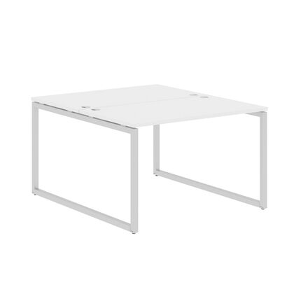 ИКСТЕН КЬЮ/XTEN-Q Стол 2-х местный 1200х1406х750, Основной цвет: белый/алюминий, Ширина: 1200, Высота: 750, Глубина: 1406, Материал: ЛДСП, Вес: 54,2, Объем: 0,165, Бренд: ТАЙПИТ-МК ООО, Артикул для сайта: XQWST 1214post-test