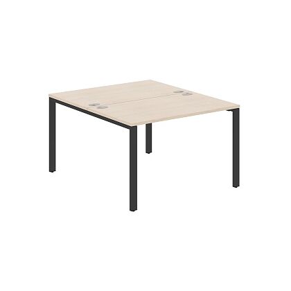 ИКСТЕН С60/XTEN S60 Стол 2-х местный 1200х1406х750, Основной цвет: Бук тиара/Антрацит, Ширина: 1200, Высота: 750, Глубина: 1406, Материал: ЛДСП, Вес: 48,32, Объем: 0,182, Бренд: ТАЙПИТ-МК ООО, Артикул для сайта: XS6WST 1214post-test