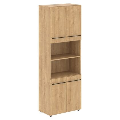 Шкаф с 2-мя комплектами глухих малых дверей LOFTIS 800x430x2253, Основной цвет: Дуб Бофорд, Ширина: 430, Высота: 2253, Глубина: 800, Вес: 69,9, Объем: 0,137, Бренд: ТАЙПИТ-МК ООО, Артикул для сайта: LHC 80.4post-test