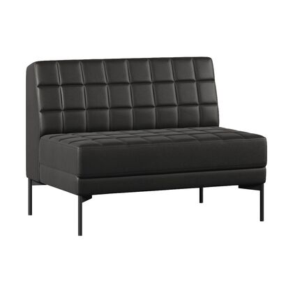 Секция без подлокотников двухместный ЧАИРМАН ЭЛИФ/CHAIRMAN ЭЛИФ 1180х800х840, Основной цвет: Экотекс 3001 (черный), Ширина: 1180, Высота: 840, Глубина: 800post-test