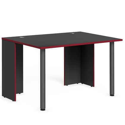 СКИЛЛЛ/SKILLL Стол компьютерный игровой с опорами металлическими 1360х850х750, Основной цвет: антрацит/красный, Ширина: 1360, Высота: 750, Глубина: 850, Материал: ЛДСП, Вес: 30,6, Объем: 0,2, Бренд: ТАЙПИТ-МК ООО, Артикул для сайта: SSTG 1385.1post-test