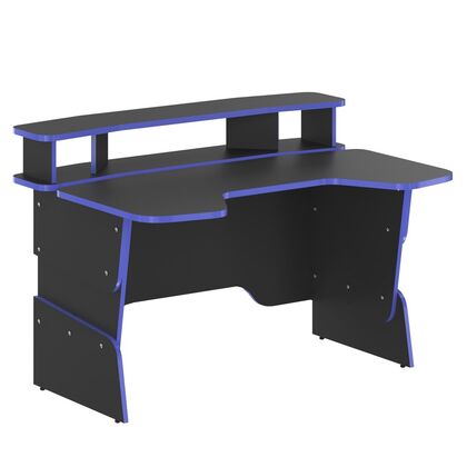 СКИЛЛЛ/SKILLL Стол компьютерный игровой 1360x1000х856/920/984, Основной цвет: Антрацит/Дельфт (Синий), Ширина: 1360, Высота: 856, Глубина: 1000, Материал: ЛДСП, Максимальная высота: 920, Вес: 44,4, Объем: 0,099, Бренд: ТАЙПИТ-МК ООО, Артикул для сайта: STG 1390post-test