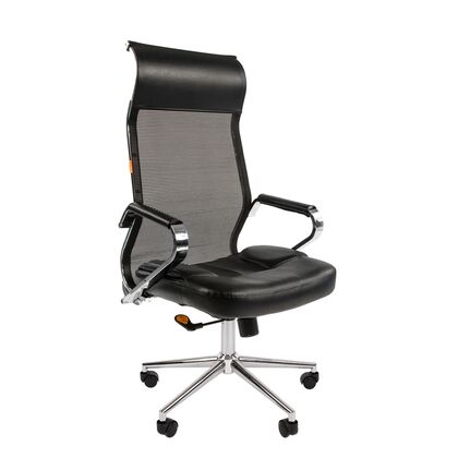 Офисное кресло ЧАИРМАН 700/CHAIRMAN 700 470х520х1180/1280, Основной цвет: Чёрный, Ширина: 470, Диаметр крестовины мм (Мягкие кресла): 700, Высота: 1180, Глубина: 520, Материал: Экокожа/ Сетчатый акрил, Пятилучье форма: металлическая хромированная, Ролики: Стандарт BIFMA 5,1 (США), диаметр штока 11 мм, покрытие – полиуретан, Высота от пола до верхней части спинки, макс: 1280, Максимальная ширина: 470, Высота от пола до верхней части сиденья, мин: 470, Максимальная высота: 1280, Материал подлокотников: Металлические хромированные с накладками из экокожи, Вес: 17,5, Механизм: с синхронным отклонением сидения и спинки 1:3, с фиксацией кресла в любом положении. Регулировка кре, Гарантия: 2 года, Максимальная нагрузка: до 120 кг, Бренд: ТАЙПИТ-МК ООО, Высота спинки: 740, Высота от пола до верхней части спинки мин (Мягкие кресла): 1180, Высота от пола до верхней части сиденья макс (Мягкие кресла): 570, Ширина между подлокотниками мин (Мягкие кресла): 470, Ширина между подлокотниками макс (Мягкие кресла): 470, Высота от пола до верхнего края подлокотника мин (Мягкие кресла): 670, Высота от пола до верхнего края подлокотника макс (Мягкие кресла): 770, Ширина по внешнему краю подлокотников мин мм (Мягкие кресла): 570, Ширина по внешнему краю подлокотников макс (Мягкие кресла): 570, Объем: 0,182, Артикул для сайта: 7022875post-test