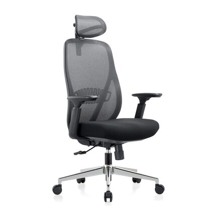 Офисное кресло ЧАИРМАН СН585/CHAIRMAN CH585 500х450х1170/1240, Основной цвет: Чёрный, Ширина: 500, Диаметр крестовины мм (Мягкие кресла): 700, Высота: 1170, Глубина: 450, Материал: ткань полиэстер/ сетка, Пятилучье форма: металлическая хромированная, Ролики: Стандарт BIFMA 5,1 (США), диаметр штока 11 мм, покрытие – полиуретан, Высота от пола до верхней части спинки, макс: 1240, Максимальная ширина: 500, Высота от пола до верхней части сиденья, мин: 455, Максимальная высота: 1240, Материал подлокотников: Пластиковые с накладками из мягкого пластика. Регулировка в 3-х направлениях., Вес: 16, Механизм: С синхронным отклонением сидения и спинки, с фиксацией кресла в 4-х положениях. Sipro регулировка гл, Гарантия: 2 года, Максимальная нагрузка: до 120 кг, Бренд: ТАЙПИТ-МК ООО, Высота спинки: 720, Высота от пола до верхней части спинки мин (Мягкие кресла): 1170, Высота от пола до верхней части сиденья макс (Мягкие кресла): 525, Ширина между подлокотниками мин (Мягкие кресла): 500, Ширина между подлокотниками макс (Мягкие кресла): 500, Высота от пола до верхнего края подлокотника мин (Мягкие кресла): 640, Высота от пола до верхнего края подлокотника макс (Мягкие кресла): 710, Ширина по внешнему краю подлокотников мин мм (Мягкие кресла): 690, Ширина по внешнему краю подлокотников макс (Мягкие кресла): 690, Объем: 0,175, Артикул для сайта: 7126997post-test