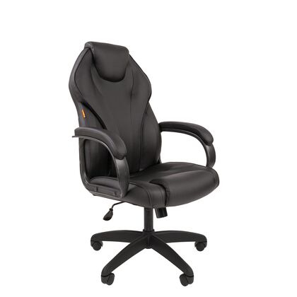 Офисное кресло ЧАИРМАН 299/CHAIRMAN 299 510х520х1185/1280, Основной цвет: Чёрный, Ширина: 510, Диаметр крестовины мм (Мягкие кресла): 700, Высота: 1185, Глубина: 520, Материал: Экокожа, Пятилучье форма: пластиковая, Ролики: стандарт BIFMA 5,1 (США), диаметр штока 11 мм, покрытие – нейлон, Высота от пола до верхней части спинки, макс: 1280, Максимальная ширина: 510, Высота от пола до верхней части сиденья, мин: 500, Максимальная высота: 1280, Материал подлокотников: Пластиковые с мягкими накладками, обитыми экокожей, Вес: 14,2, Механизм: с возможностью фиксации кресла в рабочем положении. Регулировка кресла по высоте, Гарантия: 2 года, Максимальная нагрузка: до 150 кг, Бренд: ТАЙПИТ-МК ООО, Высота спинки: 750, Высота от пола до верхней части спинки мин (Мягкие кресла): 1185, Высота от пола до верхней части сиденья макс (Мягкие кресла): 595, Ширина между подлокотниками мин (Мягкие кресла): 510, Ширина между подлокотниками макс (Мягкие кресла): 510, Высота от пола до верхнего края подлокотника мин (Мягкие кресла): 735, Высота от пола до верхнего края подлокотника макс (Мягкие кресла): 830, Ширина по внешнему краю подлокотников мин мм (Мягкие кресла): 650, Ширина по внешнему краю подлокотников макс (Мягкие кресла): 650, Объем: 0,194, Артикул для сайта: 7062450post-test