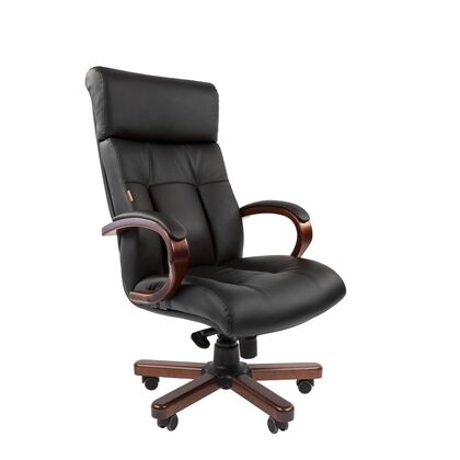 Офисное кресло ЧАИРМАН 421/CHAIRMAN 421 515х510х1190/1250, Основной цвет: Чёрный, Ширина: 515, Диаметр крестовины мм (Мягкие кресла): 700, Высота: 1190, Глубина: 510, Материал: натуральная кожа/ экокожа, Пятилучье форма: металлическая с деревянными накладками, Ролики: Стандарт BIFMA 5,1 (США), диаметр штока 11 мм, покрытие – полиуретан, Высота от пола до верхней части спинки, макс: 1250, Максимальная ширина: 515, Высота от пола до верхней части сиденья, мин: 490, Максимальная высота: 1250, Материал подлокотников: Деревянные с мягкими накладками, обитыми натуральной кожей, Вес: 24,5, Механизм: повышенной комфортности с возможностью фиксации кресла в нескольких положениях. Регулировка кресла п, Гарантия: 2 года, Максимальная нагрузка: до 150 кг, Бренд: ТАЙПИТ-МК ООО, Высота спинки: 730, Высота от пола до верхней части спинки мин (Мягкие кресла): 1190, Высота от пола до верхней части сиденья макс (Мягкие кресла): 550, Ширина между подлокотниками мин (Мягкие кресла): 515, Ширина между подлокотниками макс (Мягкие кресла): 515, Высота от пола до верхнего края подлокотника мин (Мягкие кресла): 690, Высота от пола до верхнего края подлокотника макс (Мягкие кресла): 750, Ширина по внешнему краю подлокотников мин мм (Мягкие кресла): 640, Ширина по внешнему краю подлокотников макс (Мягкие кресла): 640, Объем: 0,347, Артикул для сайта: 7163861post-test