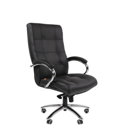 Офисное кресло ЧАИРМАН 424/CHAIRMAN 424 510х510х1185/1245, Основной цвет: Чёрный, Ширина: 510, Диаметр крестовины мм (Мягкие кресла): 700, Высота: 1185, Глубина: 510, Материал: Кожа/Экокожа, Пятилучье форма: металлическая хромированная, Ролики: Стандарт BIFMA 5,1 (США), диаметр штока 11 мм, покрытие – полиуретан, Высота от пола до верхней части спинки, макс: 1245, Максимальная ширина: 510, Высота от пола до верхней части сиденья, мин: 500, Максимальная высота: 1245, Материал подлокотников: Металлические хромированные с мягкими накладками, обитыми натуральной кожей, Вес: 23,1, Механизм: повышенной комфортности с возможностью фиксации кресла в нескольких положениях. Регулировка кресла п, Гарантия: 2 года, Максимальная нагрузка: до 150 кг, Бренд: ТАЙПИТ-МК ООО, Высота спинки: 700, Высота от пола до верхней части спинки мин (Мягкие кресла): 1185, Высота от пола до верхней части сиденья макс (Мягкие кресла): 560, Ширина между подлокотниками мин (Мягкие кресла): 510, Ширина между подлокотниками макс (Мягкие кресла): 510, Высота от пола до верхнего края подлокотника мин (Мягкие кресла): 730, Высота от пола до верхнего края подлокотника макс (Мягкие кресла): 790, Ширина по внешнему краю подлокотников мин мм (Мягкие кресла): 650, Ширина по внешнему краю подлокотников макс (Мягкие кресла): 650, Объем: 0,347, Артикул для сайта: 7163863post-test