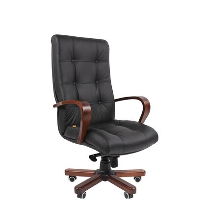 Офисное кресло ЧАИРМАН 424Д/CHAIRMAN 424Д 530х515х1180/1240, Основной цвет: Чёрный, Ширина: 530, Диаметр крестовины мм (Мягкие кресла): 700, Высота: 1180, Глубина: 515, Материал: натуральная кожа/ экокожа, Пятилучье форма: металлическая с деревянными накладками, Ролики: Стандарт BIFMA 5,1 (США), диаметр штока 11 мм, покрытие – полиуретан, Высота от пола до верхней части спинки, макс: 1240, Максимальная ширина: 530, Высота от пола до верхней части сиденья, мин: 450, Максимальная высота: 1240, Материал подлокотников: Деревянные, Вес: 22,3, Механизм: повышенной комфортности с возможностью фиксации кресла в нескольких положениях. Регулировка кресла п, Гарантия: 2 года, Максимальная нагрузка: до 120 кг, Бренд: ТАЙПИТ-МК ООО, Высота спинки: 730, Высота от пола до верхней части спинки мин (Мягкие кресла): 1180, Высота от пола до верхней части сиденья макс (Мягкие кресла): 510, Ширина между подлокотниками мин (Мягкие кресла): 530, Ширина между подлокотниками макс (Мягкие кресла): 530, Высота от пола до верхнего края подлокотника мин (Мягкие кресла): 680, Высота от пола до верхнего края подлокотника макс (Мягкие кресла): 740, Ширина по внешнему краю подлокотников мин мм (Мягкие кресла): 670, Ширина по внешнему краю подлокотников макс (Мягкие кресла): 670, Объем: 0,347, Артикул для сайта: 7163862post-test