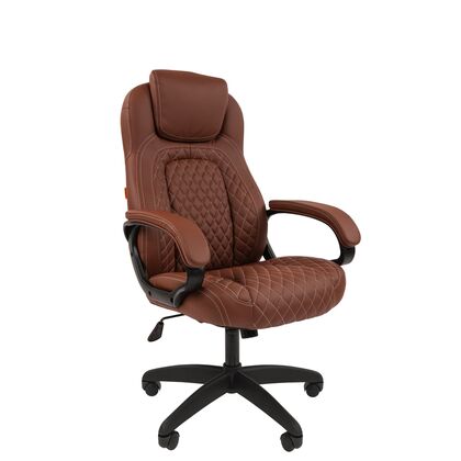 Офисное кресло ЧАИРМАН 432/CHAIRMAN 432 480х480х1135/1195, Основной цвет: Коричневый, Ширина: 480, Диаметр крестовины мм (Мягкие кресла): 700, Высота: 1135, Глубина: 480, Материал: Экокожа, Пятилучье форма: пластиковая, Ролики: стандарт BIFMA 5,1 (США), диаметр штока 11 мм, покрытие – нейлон, Высота от пола до верхней части спинки, макс: 1195, Максимальная ширина: 480, Высота от пола до верхней части сиденья, мин: 475, Максимальная высота: 1195, Материал подлокотников: Пластиковые с мягкими накладками, обитыми экокожей, Вес: 16, Механизм: с возможностью фиксации кресла в рабочем положении. Регулировка кресла по высоте, Гарантия: 2 года, Максимальная нагрузка: до 150 кг, Бренд: ТАЙПИТ-МК ООО, Высота спинки: 730, Высота от пола до верхней части спинки мин (Мягкие кресла): 1135, Высота от пола до верхней части сиденья макс (Мягкие кресла): 535, Ширина между подлокотниками мин (Мягкие кресла): 480, Ширина между подлокотниками макс (Мягкие кресла): 480, Высота от пола до верхнего края подлокотника мин (Мягкие кресла): 670, Высота от пола до верхнего края подлокотника макс (Мягкие кресла): 730, Ширина по внешнему краю подлокотников мин мм (Мягкие кресла): 655, Ширина по внешнему краю подлокотников макс (Мягкие кресла): 655, Объем: 0,194, Артикул для сайта: 7014856post-test