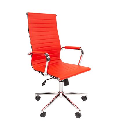 Офисное кресло ЧАИРМАН 755/CHAIRMAN 755 450х470х1085/1180, Основной цвет: Красный, Ширина: 450, Диаметр крестовины мм (Мягкие кресла): 700, Высота: 1085, Глубина: 470, Материал: Экокожа, Пятилучье форма: металлическая хромированная, Ролики: стандарт BIFMA 5,1 (США), диаметр штока 11 мм, покрытие – нейлон, Высота от пола до верхней части спинки, макс: 1180, Максимальная ширина: 450, Высота от пола до верхней части сиденья, мин: 480, Максимальная высота: 1180, Материал подлокотников: Металлические хромированные с накладками из экокожи, Вес: 12,2, Механизм: с возможностью фиксации кресла в рабочем положении. Регулировка кресла по высоте, Гарантия: 2 года, Максимальная нагрузка: до 120 кг, Бренд: ТАЙПИТ-МК ООО, Высота спинки: 620, Высота от пола до верхней части спинки мин (Мягкие кресла): 1085, Высота от пола до верхней части сиденья макс (Мягкие кресла): 575, Ширина между подлокотниками мин (Мягкие кресла): 450, Ширина между подлокотниками макс (Мягкие кресла): 450, Высота от пола до верхнего края подлокотника мин (Мягкие кресла): 680, Высота от пола до верхнего края подлокотника макс (Мягкие кресла): 775, Ширина по внешнему краю подлокотников мин мм (Мягкие кресла): 560, Ширина по внешнему краю подлокотников макс (Мягкие кресла): 560, Объем: 0,252, Артикул для сайта: 7107981post-test