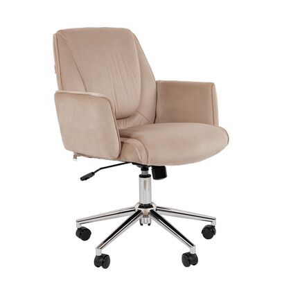 Офисное кресло ЧАИРМАН СН302 Н/CHAIRMAN CH302 N 450х470х900/995, Основной цвет: Бежевый, Ширина: 450, Диаметр крестовины мм (Мягкие кресла): 640, Высота: 900, Глубина: 470, Материал: Ткань велюр, Пятилучье форма: металлическая хромированная, Ролики: Стандарт BIFMA 5,1 (США), диаметр штока 11 мм, покрытие – полиуретан, Высота от пола до верхней части спинки, макс: 995, Максимальная ширина: 450, Высота от пола до верхней части сиденья, мин: 510, Максимальная высота: 995, Материал подлокотников: Деревянные с мягким наполнением обитые тканью, Вес: 13,8, Механизм: с возможностью фиксации кресла в рабочем положении. Регулировка кресла по высоте, Гарантия: 2 года, Максимальная нагрузка: до 100 кг, Бренд: ТАЙПИТ-МК ООО, Высота спинки: 445, Высота от пола до верхней части спинки мин (Мягкие кресла): 900, Высота от пола до верхней части сиденья макс (Мягкие кресла): 605, Ширина между подлокотниками мин (Мягкие кресла): 450, Ширина между подлокотниками макс (Мягкие кресла): 450, Высота от пола до верхнего края подлокотника мин (Мягкие кресла): 670, Высота от пола до верхнего края подлокотника макс (Мягкие кресла): 765, Ширина по внешнему краю подлокотников мин мм (Мягкие кресла): 625, Ширина по внешнему краю подлокотников макс (Мягкие кресла): 625, Объем: 0,11, Артикул для сайта: 7183406post-test