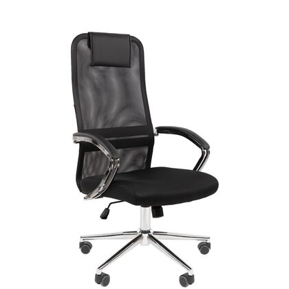 Офисное кресло ЧАИРМАН 612/CHAIRMAN 612 475х490х1160/1255, Основной цвет: Чёрный, Ширина: 475, Диаметр крестовины мм (Мягкие кресла): 700, Высота: 1160, Глубина: 490, Материал: Экокожа/ сетчатая ткань/ сетка, Пятилучье форма: металлическая хромированная, Ролики: Стандарт BIFMA 5,1 (США), диаметр штока 11 мм, покрытие – полиуретан, Высота от пола до верхней части спинки, макс: 1255, Максимальная ширина: 475, Высота от пола до верхней части сиденья, мин: 460, Максимальная высота: 1255, Материал подлокотников: металлические с мягкими накладками, обитыми экокожей, Вес: 12,4, Механизм: с возможностью фиксации кресла в рабочем положении. Регулировка кресла по высоте, Гарантия: 2 года, Максимальная нагрузка: до 120 кг, Бренд: ТАЙПИТ-МК ООО, Высота спинки: 710, Высота от пола до верхней части спинки мин (Мягкие кресла): 1160, Высота от пола до верхней части сиденья макс (Мягкие кресла): 555, Ширина между подлокотниками мин (Мягкие кресла): 475, Ширина между подлокотниками макс (Мягкие кресла): 475, Высота от пола до верхнего края подлокотника мин (Мягкие кресла): 675, Высота от пола до верхнего края подлокотника макс (Мягкие кресла): 770, Ширина по внешнему краю подлокотников мин мм (Мягкие кресла): 570, Ширина по внешнему краю подлокотников макс (Мягкие кресла): 570, Объем: 0,157, Артикул для сайта: 7202690post-test