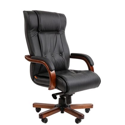 Офисное кресло ЧАИРМАН 653/CHAIRMAN 653 530х480х1170/1230, Основной цвет: Чёрный, Ширина: 530, Диаметр крестовины мм (Мягкие кресла): 700, Высота: 1170, Глубина: 480, Материал: Натуральная кожа/экокожа, Пятилучье форма: металлическая с деревянными накладками, Ролики: Стандарт BIFMA 5,1 (США), диаметр штока 11 мм, покрытие – полиуретан, Высота от пола до верхней части спинки, макс: 1230, Максимальная ширина: 530, Высота от пола до верхней части сиденья, мин: 490, Максимальная высота: 1230, Материал подлокотников: Деревянные с мягкими накладками, обитыми натуральной кожей/экокожей, Вес: 25, Механизм: повышенной комфортности с возможностью фиксации кресла в нескольких положениях. Регулировка кресла п, Гарантия: 2 года, Максимальная нагрузка: до 120 кг, Бренд: ТАЙПИТ-МК ООО, Высота спинки: 700, Высота от пола до верхней части спинки мин (Мягкие кресла): 1170, Высота от пола до верхней части сиденья макс (Мягкие кресла): 550, Ширина между подлокотниками мин (Мягкие кресла): 530, Ширина между подлокотниками макс (Мягкие кресла): 530, Высота от пола до верхнего края подлокотника мин (Мягкие кресла): 680, Высота от пола до верхнего края подлокотника макс (Мягкие кресла): 740, Ширина по внешнему краю подлокотников мин мм (Мягкие кресла): 655, Ширина по внешнему краю подлокотников макс (Мягкие кресла): 655, Объем: 0,339, Артикул для сайта: 7187703post-test