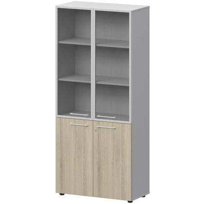 Кортез Шкаф высокий закрытый со стеклом в алюминиевой раме 792x382x1990, Основной цвет: Кронберг/Белый, Ширина: 792, Высота: 1990, Глубина: 382, Наличие центрального замка: Нет, Вес: 58,2, Страна производитель: Россия, Объем: 0,08, Бренд: ПТ ООО, Артикул для сайта: СМШ58.28F.38RSМ(Б)post-test