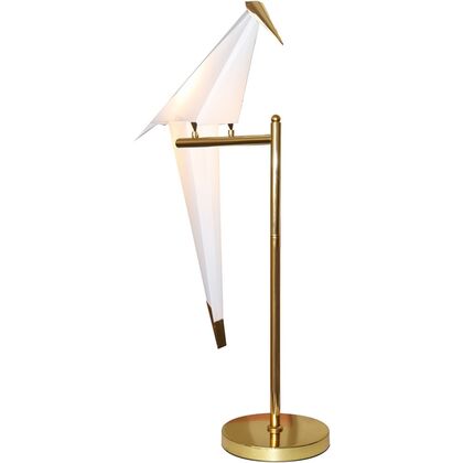 Светодиодная настольная лампа Модерли В3074-1ТЛ Бёрдс (Moderli V3074-1TL Birds), Количество ламп: 1, Основной цвет: Золото, Ширина: 420, Высота: 700, Глубина: 250, Материал: полирезин, Каркас: Металл, Вес: 3, Объем: 0,054post-test
