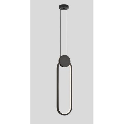Светодиодный подвесной светильник Moderli V5023-2PL Store, Количество ламп: 1, Основной цвет: Чёрный, Ширина: 100, Высота: 1200, Глубина: 10, Материал: Силикон, Каркас: Алюминий, Вес: 0,5, Объем: 0,12post-test