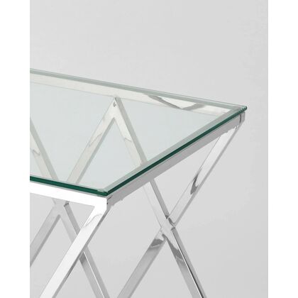 Журнальный стол 55*55 ИНСИГНИЯ, Материал основания: Сталь, Основной цвет: прозрачное стекло, сталь серебро, Материал столешницы: Стекло, Ширина: 550, Высота: 550, Глубина: 550, Вес: 10,2, Цвет опоры: Серебро, Артикул: УТ000001506post-test