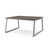 Стол офисный Кобор ТР (Kobor TR)/2-160/140, Основной цвет: дуб чарльстон Х3154 СТ36 (H3154 ST36)/алюминиевый металлик РАЛ9006 (RAL9006), Артикул: 217376post-test